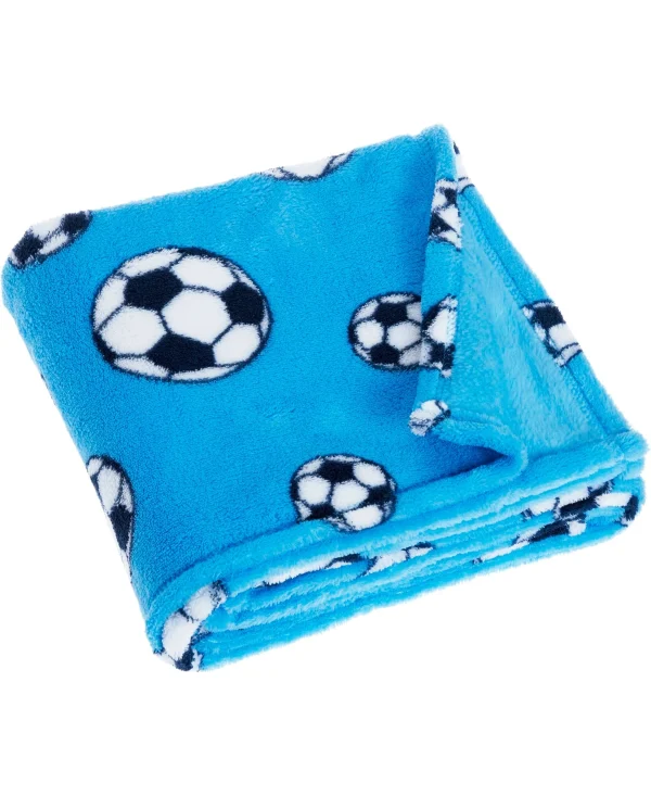 Playshoes Fleece-Decke Fußball In Blau 1