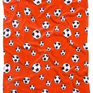 Playshoes Fleece-Decke Fußball In Orange 7