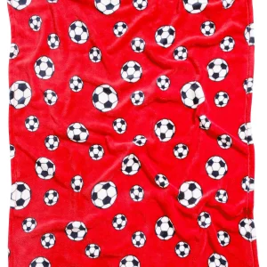 Playshoes Fleece-Decke Fußball In Rot 7