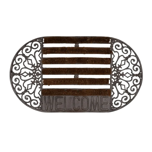 Relaxdays 1 X Fußabtreter “Welcome” In Bronze – (B)65 X (T)37 Cm 1