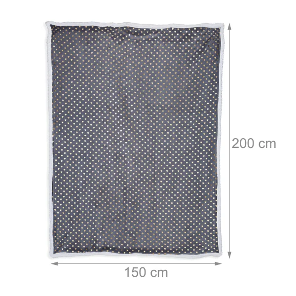 Relaxdays 1x Kuscheldecke In Grau/ Weiß – (B)150 X (T)200 Cm 5