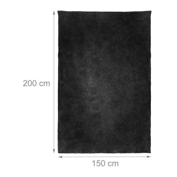 Relaxdays 1x Kuscheldecke In Schwarz – (B)150 X (T)200 Cm 4