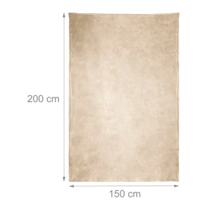 Relaxdays 2x Kuscheldecke In Beige – (B)150 X (T)200 Cm 10