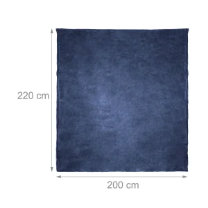 Relaxdays 2x Kuscheldecke In Dunkelblau – (B)200 X (T)220 Cm 10