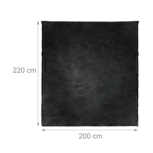 Relaxdays 2x Kuscheldecke In Schwarz – (B)200 X (T)220 Cm 10