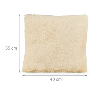 Relaxdays 4 X Kissen In Creme – 35 X 40 Cm 16