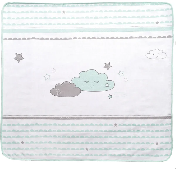 Roba Babydecke Happy Cloud, Mint/ Taupe, 80 X 80 Cm 1