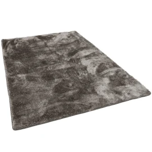 Snapstyle Hochflor Shaggy Teppich Luxus Feeling Mix In Silber 9