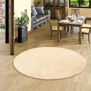 Snapstyle Hochflor Shaggy Teppich Palace Rund In Natur 15