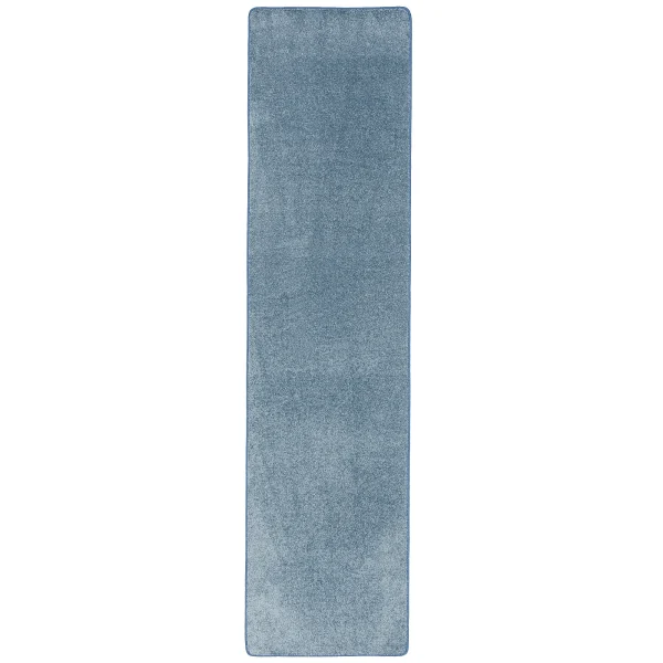 Snapstyle Hochflor Velours Läufer Teppich Luna In Blau 1