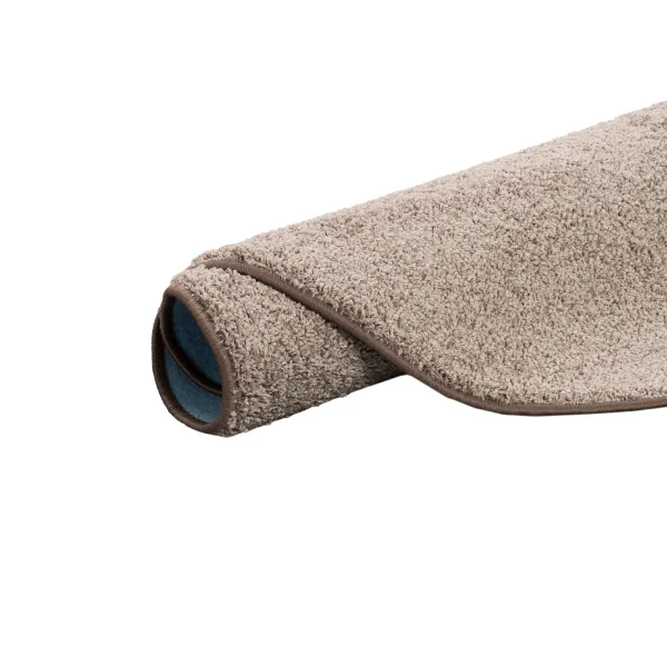 Snapstyle Hochflor Velours Teppich Mona Rund In Taupe 4