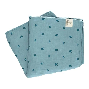 Sterntaler Babydecke Musselin Kinni Und Kalla In Blau Melange 9