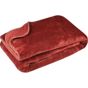 STOF France Plaid “Calin” In Rot – (L)160 X (B)130 Cm 8