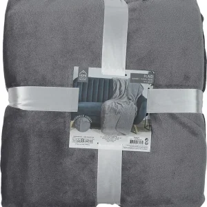 The Home Deco Factory Flanell-Plaid In Grau – (L)200 X (B)140 Cm 12