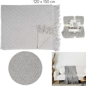 The Home Deco Factory Plaid In Grau – (L)150 X (B)120 Cm 15