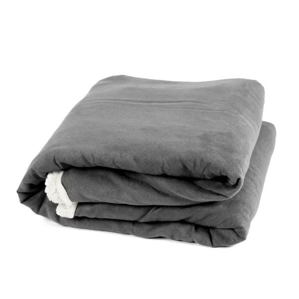 Vendôme Kuscheldecke ” Sherpa-Plüsch ” In Charcoal 1