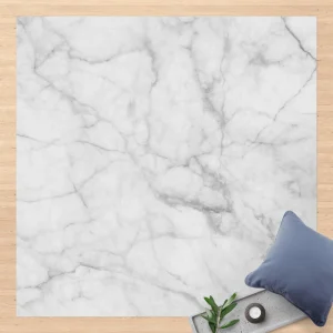 WallArt Vinyl-Teppich – Bianco Carrara In Weiß 13