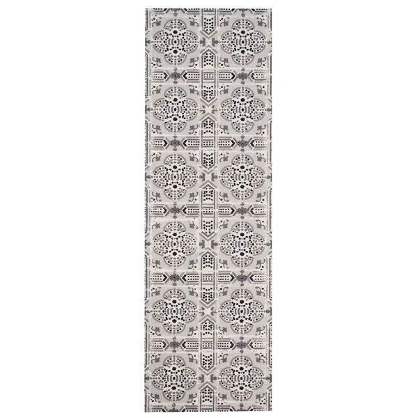 Zala Living Kurzflor Küchenläufer Tile Grau 45×140 Cm 3